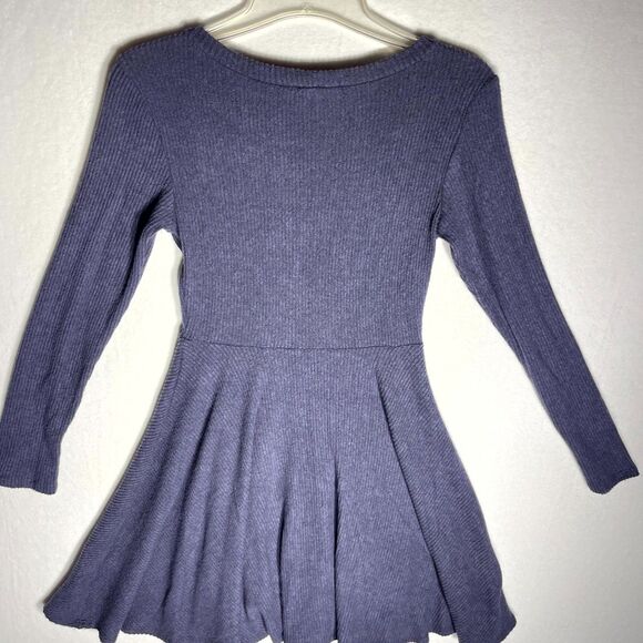 Lulu's Soft Dark Blue Long-Sleeved Dress‎ Women Size S - Picture 7 of 11